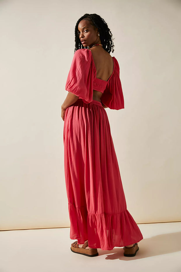 Free People Free-est Cross My Heart Maxi Dress M