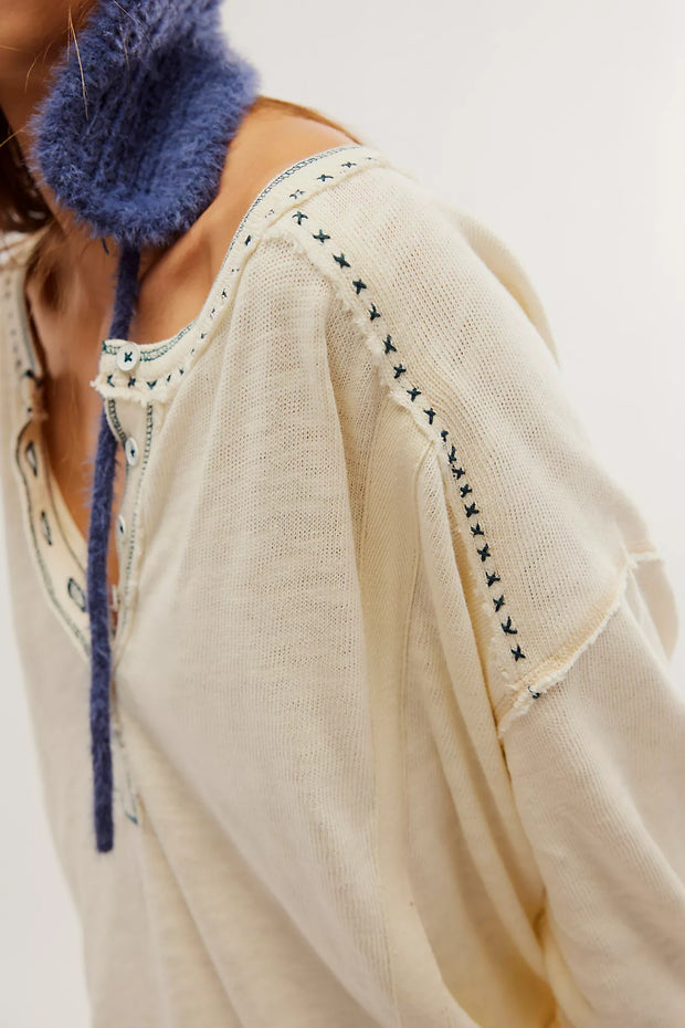 Free People We The Free Taylor Henley Tunic Top