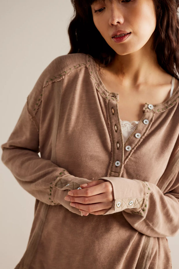 Free People We The Free Taylor Henley Tunic Top