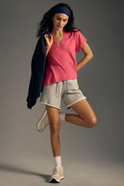 Daily Practice by Anthropologie V-Neck Short-Sleeve Tee Tunic Top