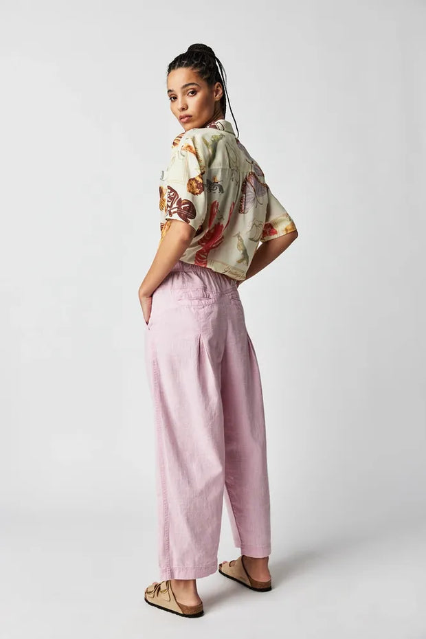 Free People Lotta Love Linen Trousers Pants