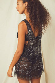 Intimately Free People Arya Embellished Slip Mini Dress S