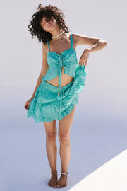 Free People Free-est Zaria Tank Top & Mini Skirt Set