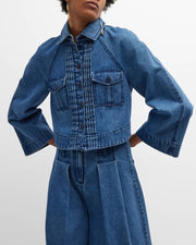 Merlette Verne Buttondown Denim Jacket Top