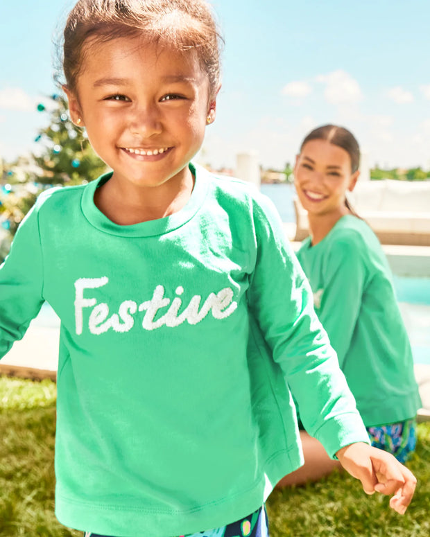 Lilly Pulitzer Kids Girls Mini Rami Sweatshirt Top