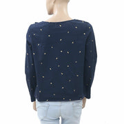 Des Petits Hauts Wilfried Frutti Printed Blouse Top M T-2