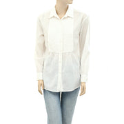 Nili Lotan Daniel Pintucked Cotton-Voile Shirt Top