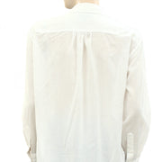 Nili Lotan Daniel Pintucked Cotton-Voile Shirt Top
