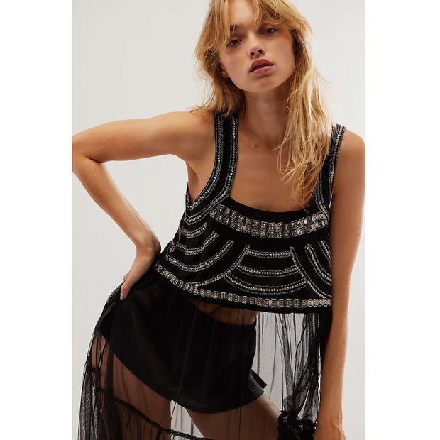 Free People Midnight Melodies Maxi Top