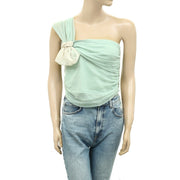 Maeve Anthropologie Tulle Bow Cropped Top L