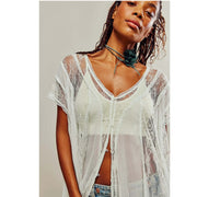 Free People Farrah Lace Tunic Top