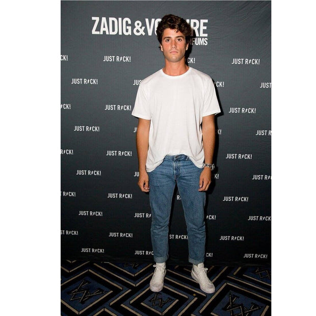 Zadig & Voltaire Men's Solid Cotton White T-Shirt