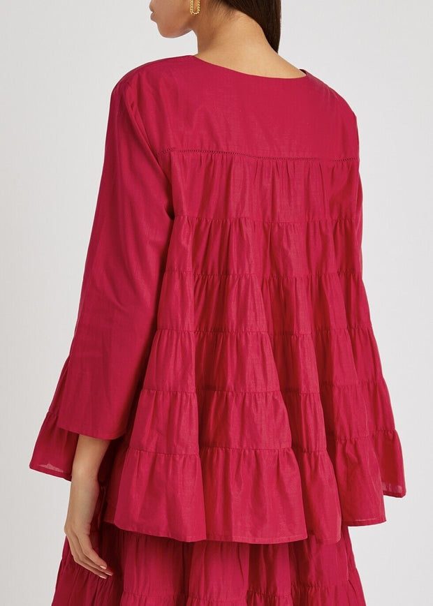 Merlette NYC Roos Tiered Solid Tunic Top XS
