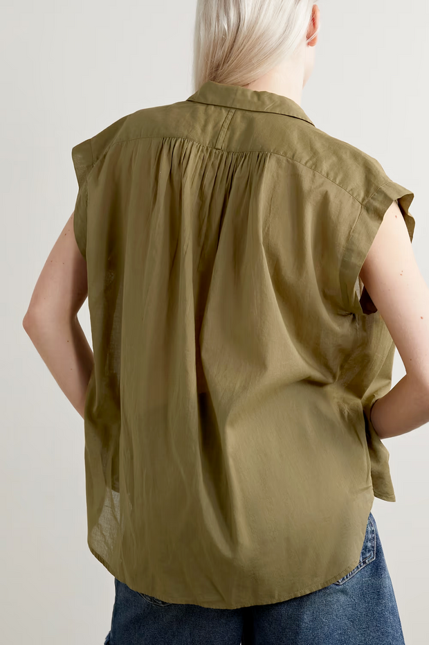 Nili Lotan Normandy Blouse Shirt Tunic Top XS