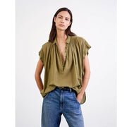 Nili Lotan Normandy Blouse Shirt Tunic Top XS
