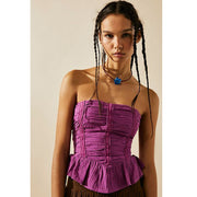 Free People Free-est Fun In The Sun Tube Blouse Top S