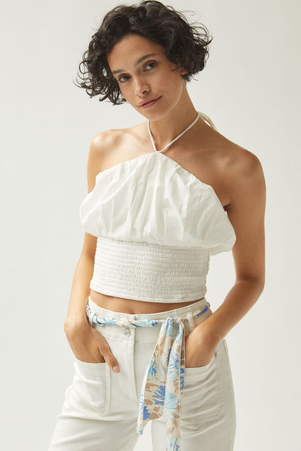 Maeve Anthropologie Woven Halter Blouse Top S