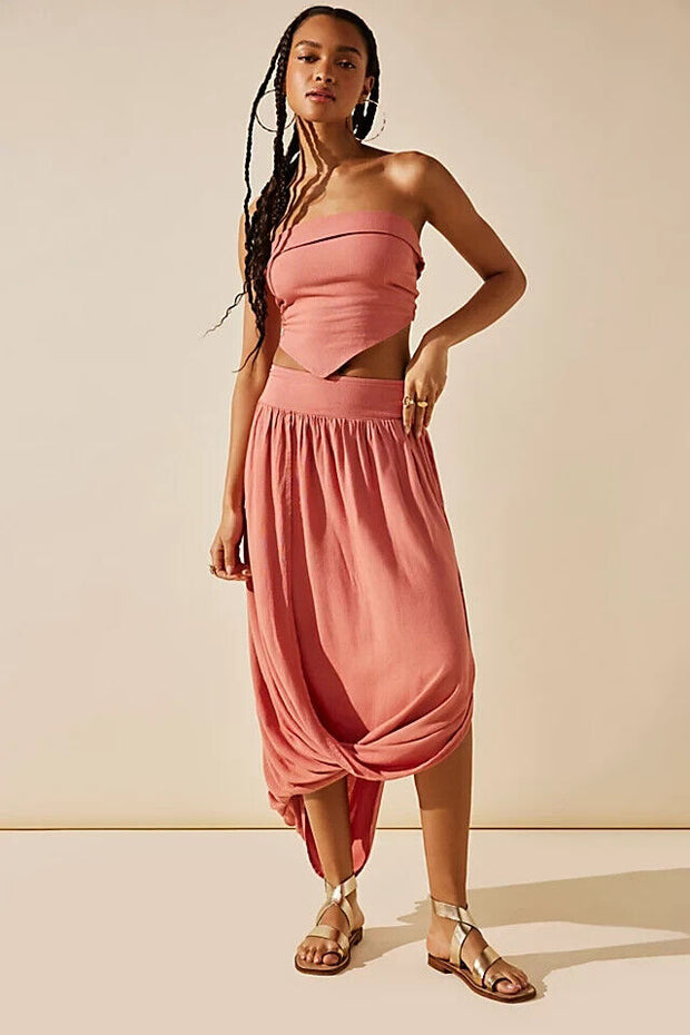 Free People Free-Est Stay Awhile Midi Skirt