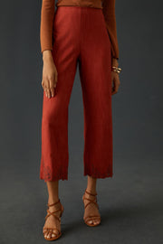 By Anthropologie Embroidered Pants XS