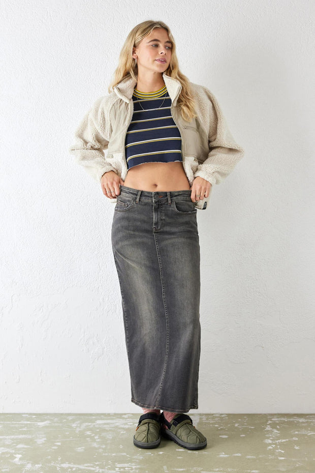 BDG Urban Outfitters Seb Spliced Stripe Tee Cropped Top M