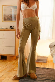 Out From Under Urban Outfitters Aria High-Waisted Cargo Flare Pants S