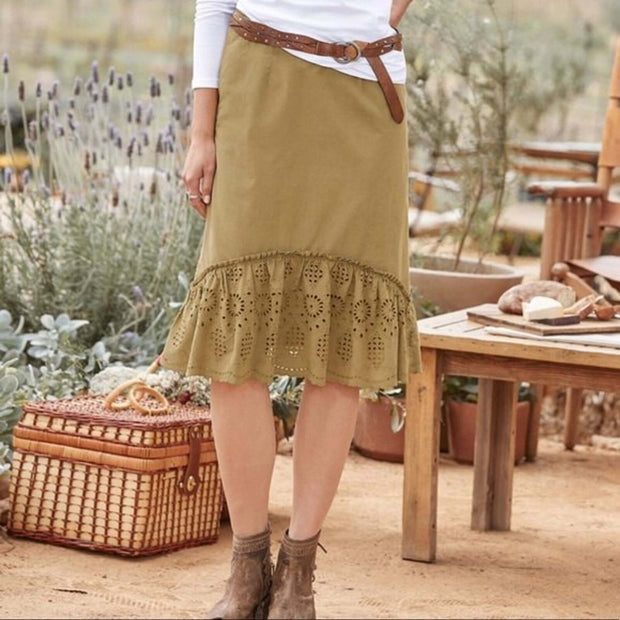 Sundance Adeline Travel Midi Skirt S