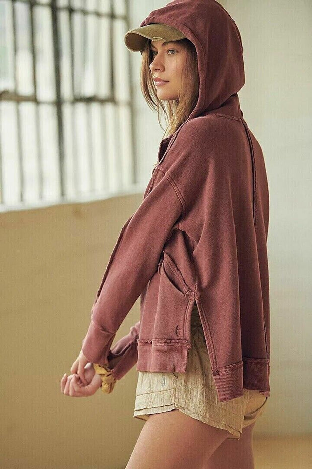 Free People FP Movement Only One Hoodie Jacket Top M
