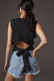 Pilcro Anthropologie Sustainable Tie-Back Tank Blouse Top XS