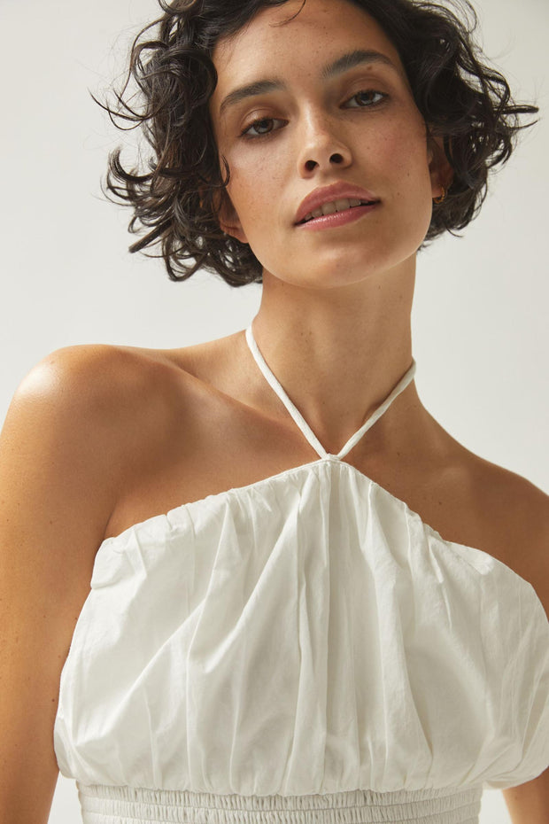 Maeve Anthropologie Woven Halter Blouse Top S