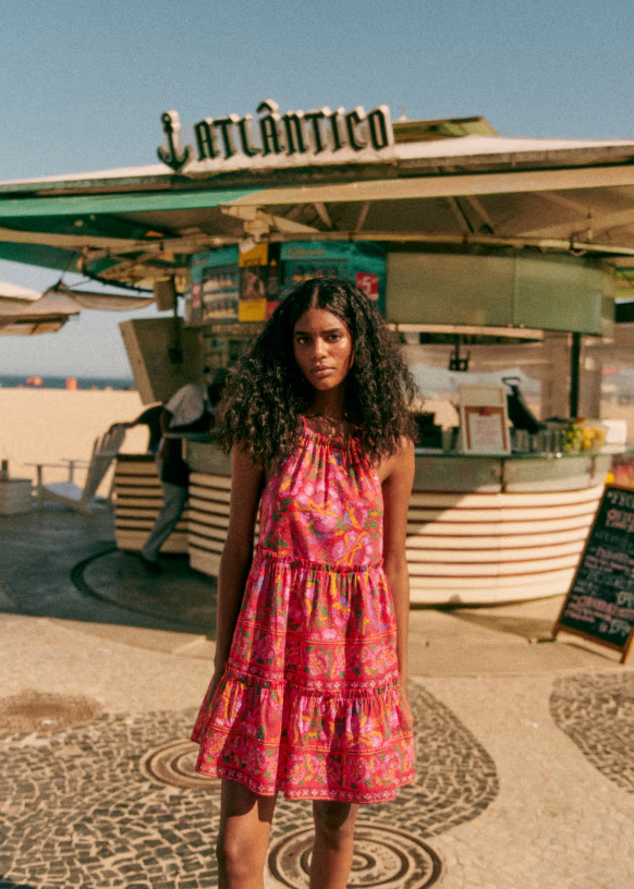 Sézane X Farm Rio Gabriela Mini Dress S-36