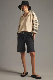 By Anthropologie Embroidered Hoodie Top XS