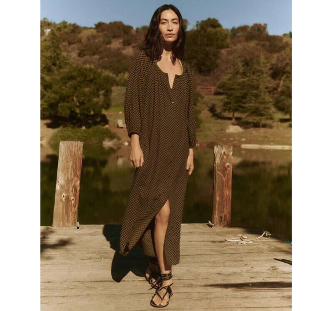 The Great The Shoreline Cover-Up Buttondown Midi Dress S-1