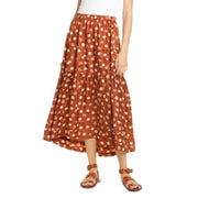 The Great The Frontier Silk Floral Printed Midi Skirt M