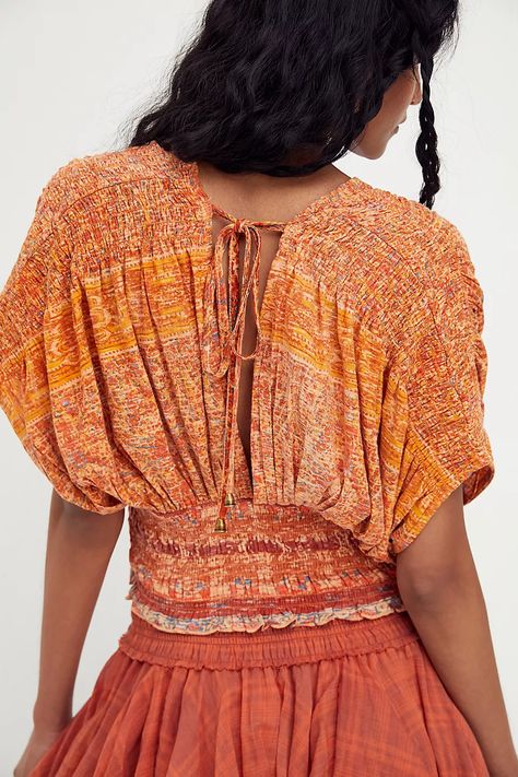 Free People Next Vacation Blouse Cropped Top S