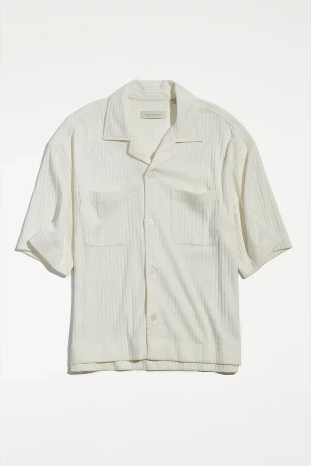 Urban Outfitters UO Standard Cloth Logan Ribbed Cropped Shirt Men's