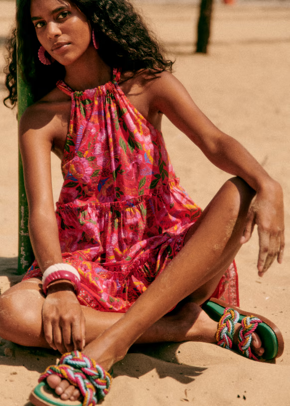 Sézane X Farm Rio Gabriela Mini Dress S-36