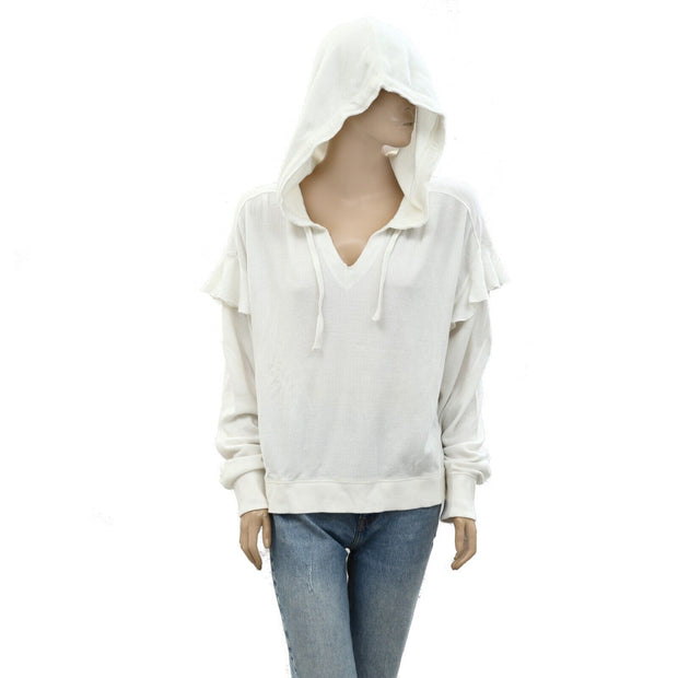 Urban Outfitters UO Thermal Hoodie Blouse Top L