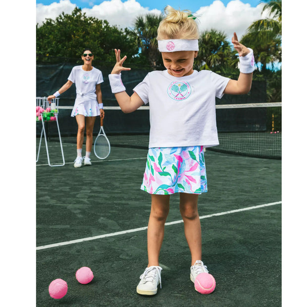 Lilly Pulitzer Luxletic Girls Mini Rally Tee Top