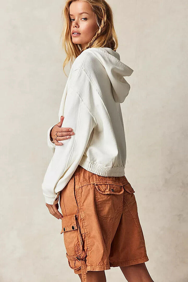 Free People FP Movement Mix Up Sweatshirt Hoodie Top M