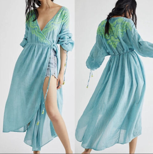 Intimately Free People Well Hello There Wrap Dress S