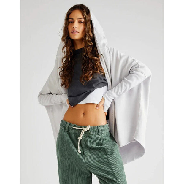 Free People Free Cloud Cardi Hooded Jacket Top M
