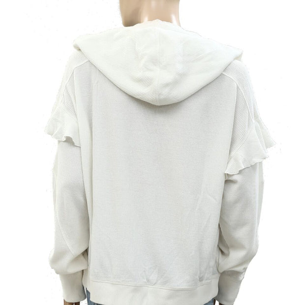 Urban Outfitters UO Thermal Hoodie Blouse Top L