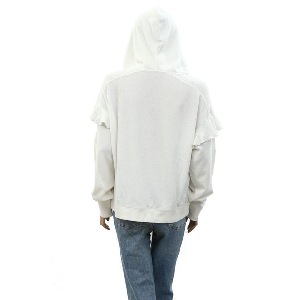 Urban Outfitters UO Thermal Hoodie Blouse Top L