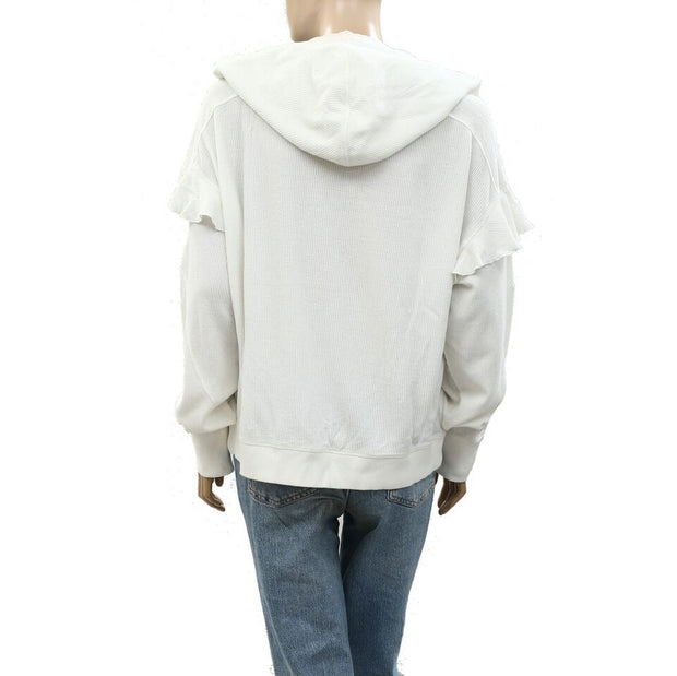 Urban Outfitters UO Thermal Hoodie Blouse Top L