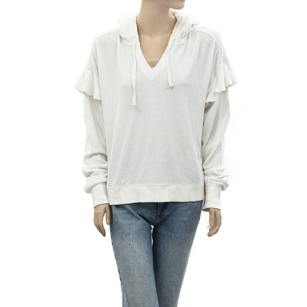 Urban Outfitters UO Thermal Hoodie Blouse Top L