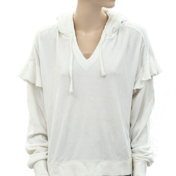 Urban Outfitters UO Thermal Hoodie Blouse Top L