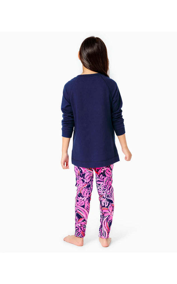 Lilly Pulitzer Girls Luxletic Mini Beach Comber Sweatshirt