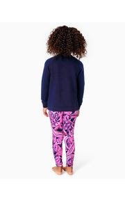 Lilly Pulitzer Girls Luxletic Mini Beach Comber Sweatshirt