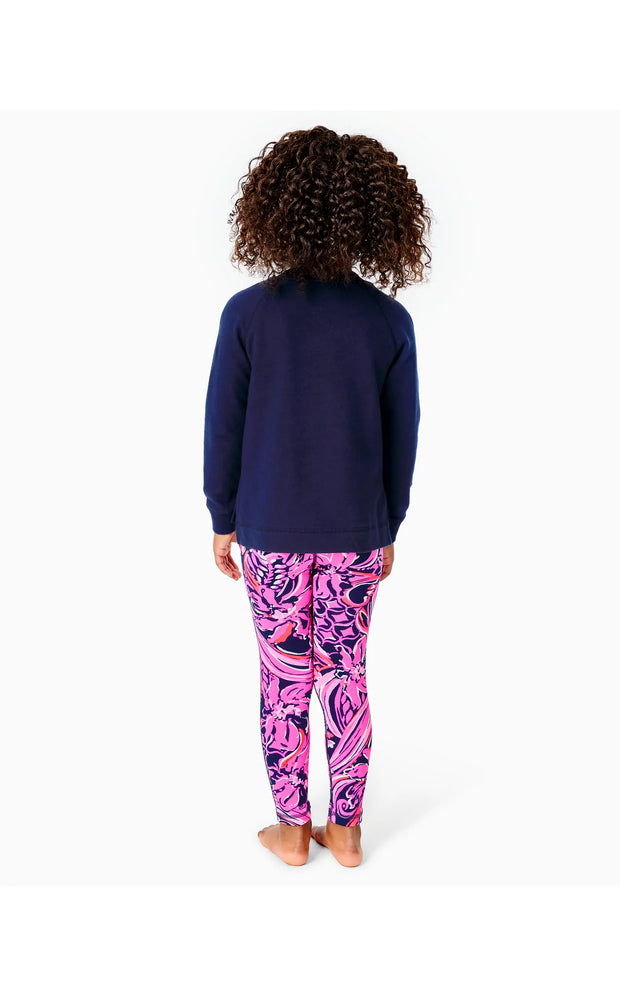 Lilly Pulitzer Girls Luxletic Mini Beach Comber Sweatshirt