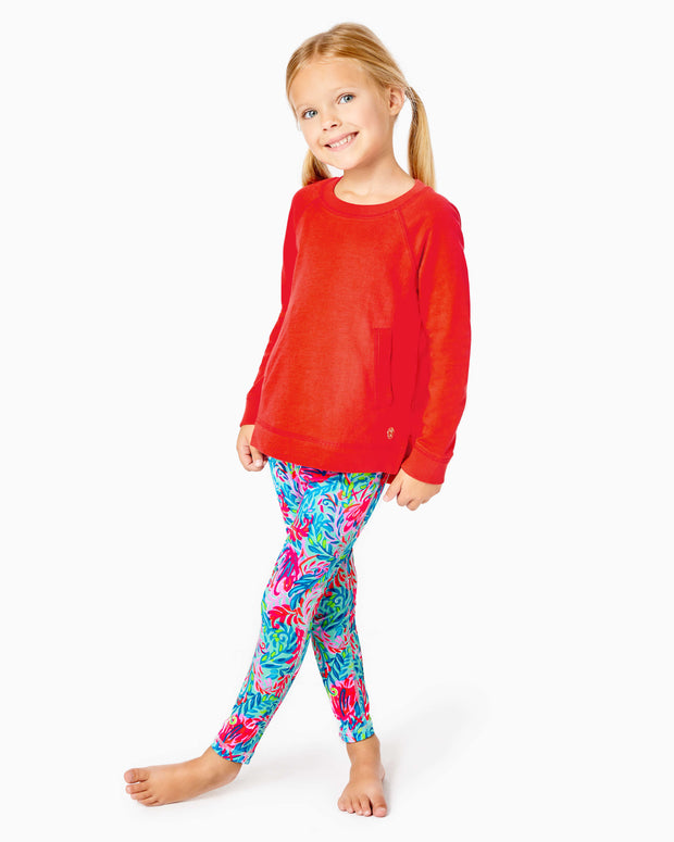 Lilly Pulitzer Girls Luxletic Mini Beach Comber Sweatshirt